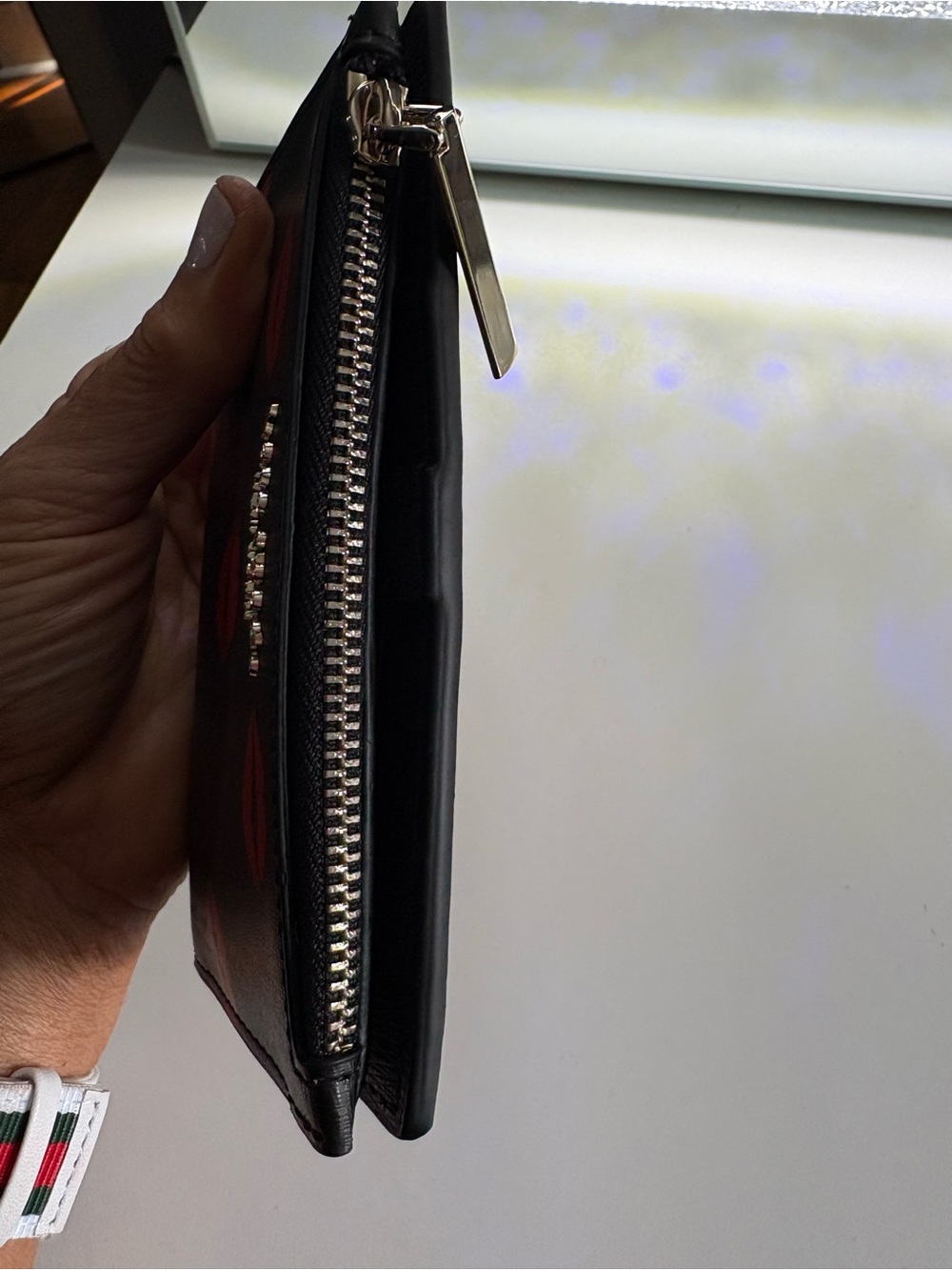 kate spade Black Wallet with Red Lip Motif - Picture 4 of 8